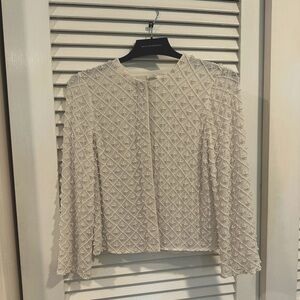 Joie Cream Beaded Evening Jacket